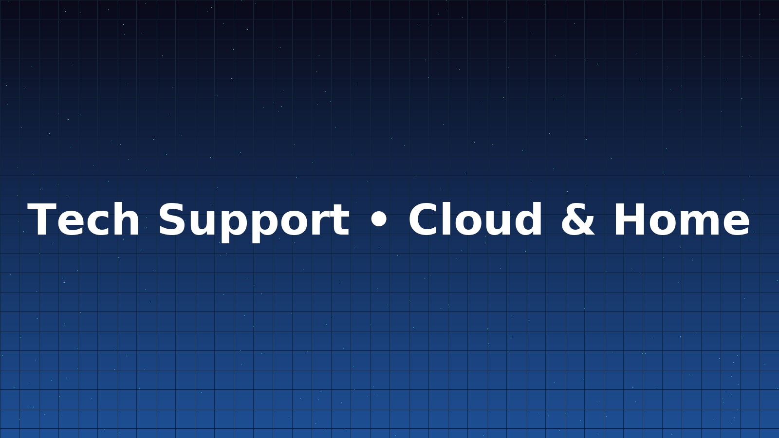 Tech support cloud matrix banner